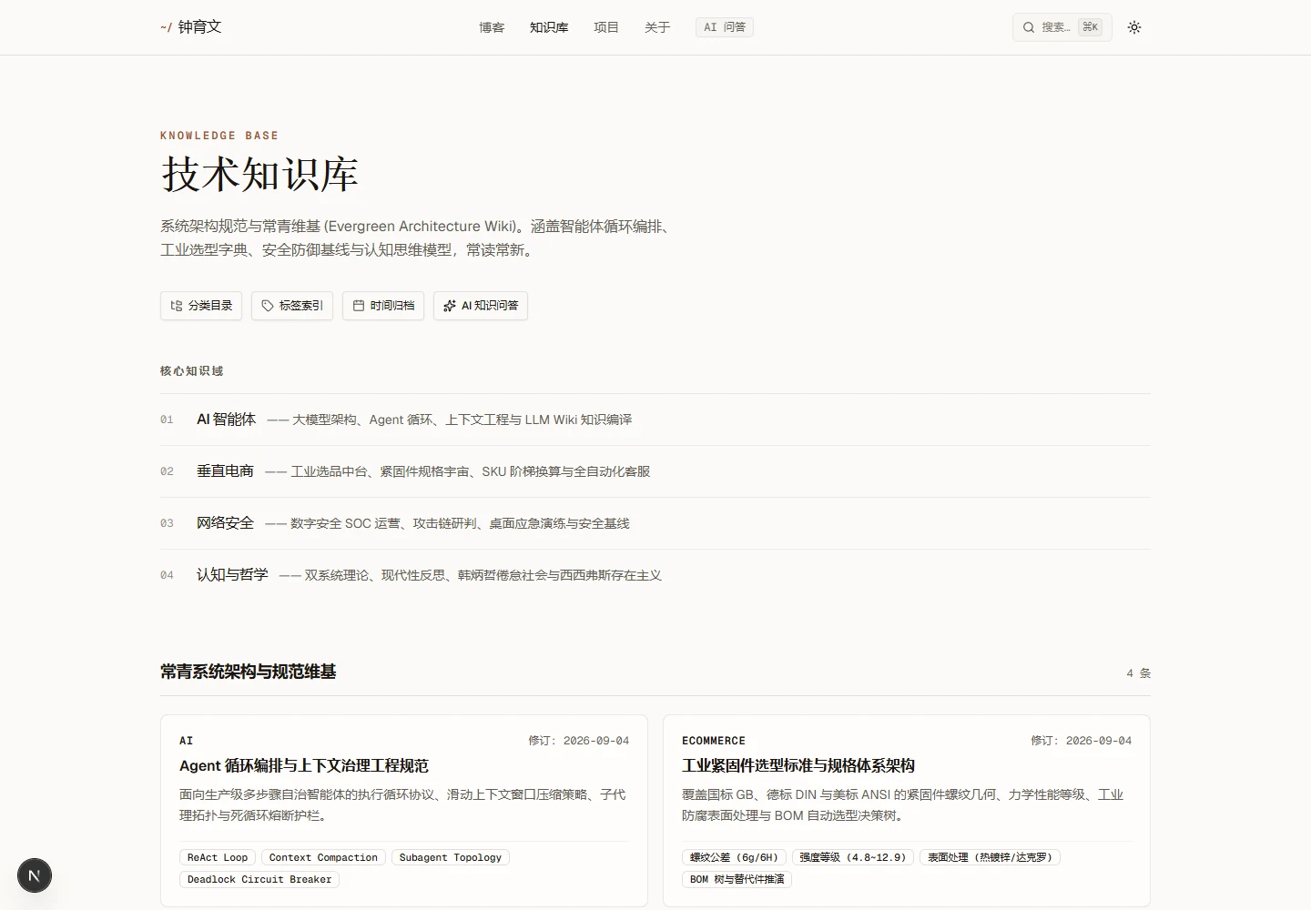 知识领域与资料导航